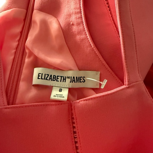 Elizabeth and James Pink Halter Neck Dress Size 8 - Picture 6 of 7